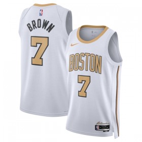 Boston Celtics Trikot Jaylen Brown Nike 2025-26 City Edition Weiß Swingman - Herren